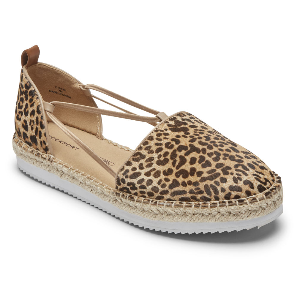 Rockport Slip-Ons Dame Leopard - Seaview Bungee - QJAT38479